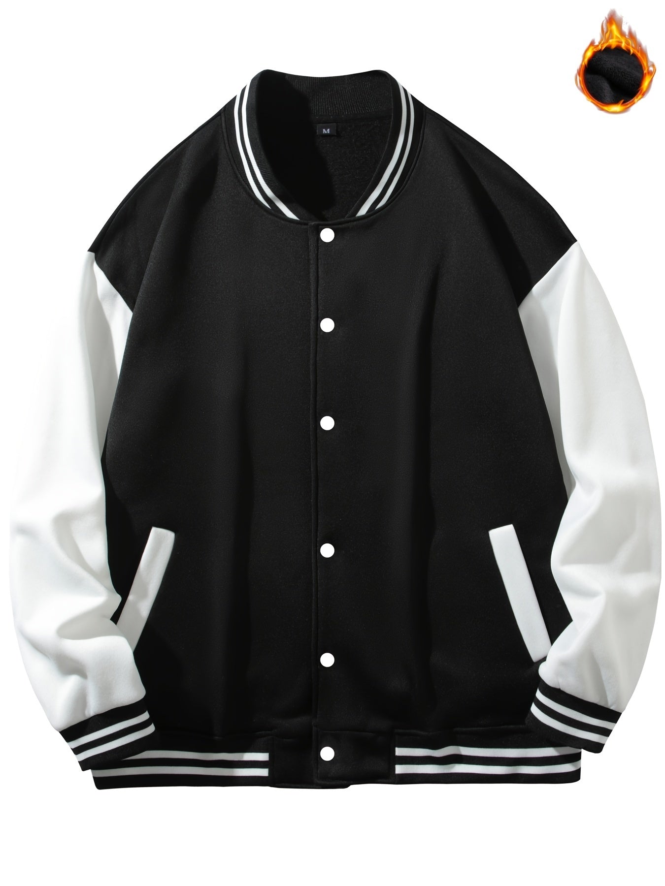 Men's Anime Embroidered Varsity Jacket