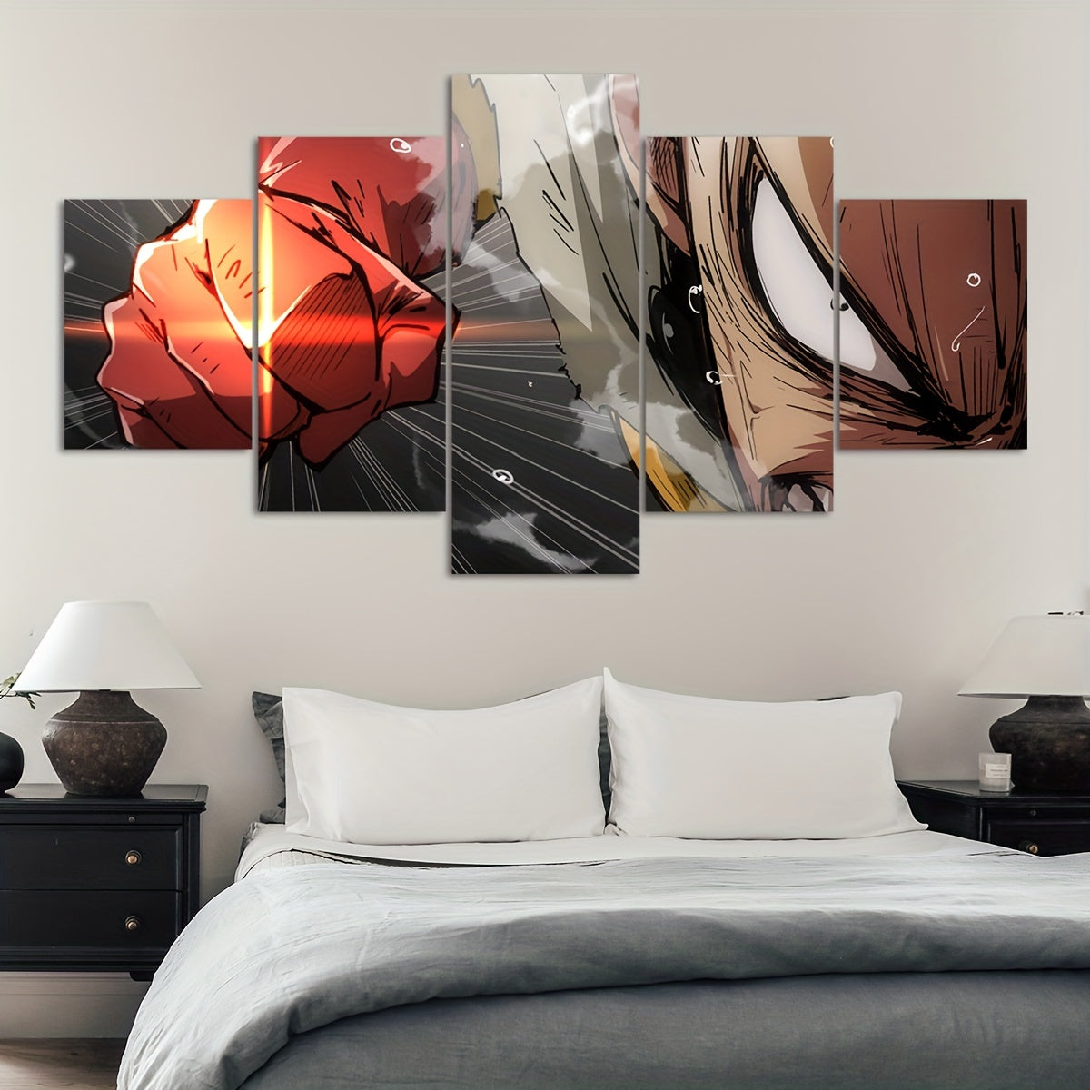 5-Piece Anime Canvas Poster