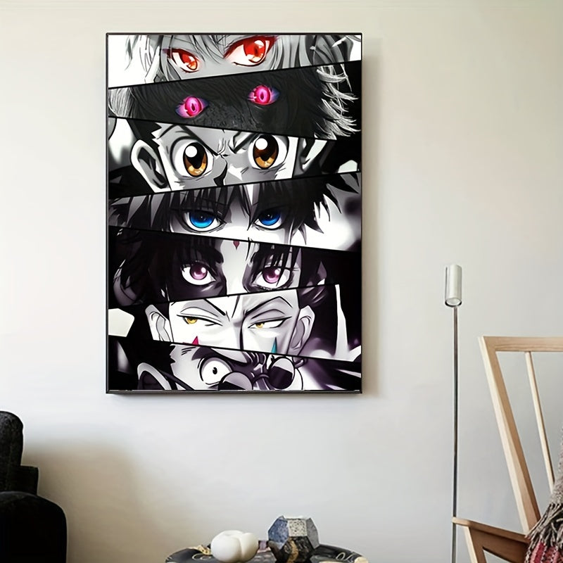 Anime Eyes Canvas Painting - 40cm x 60cm (No Frame)