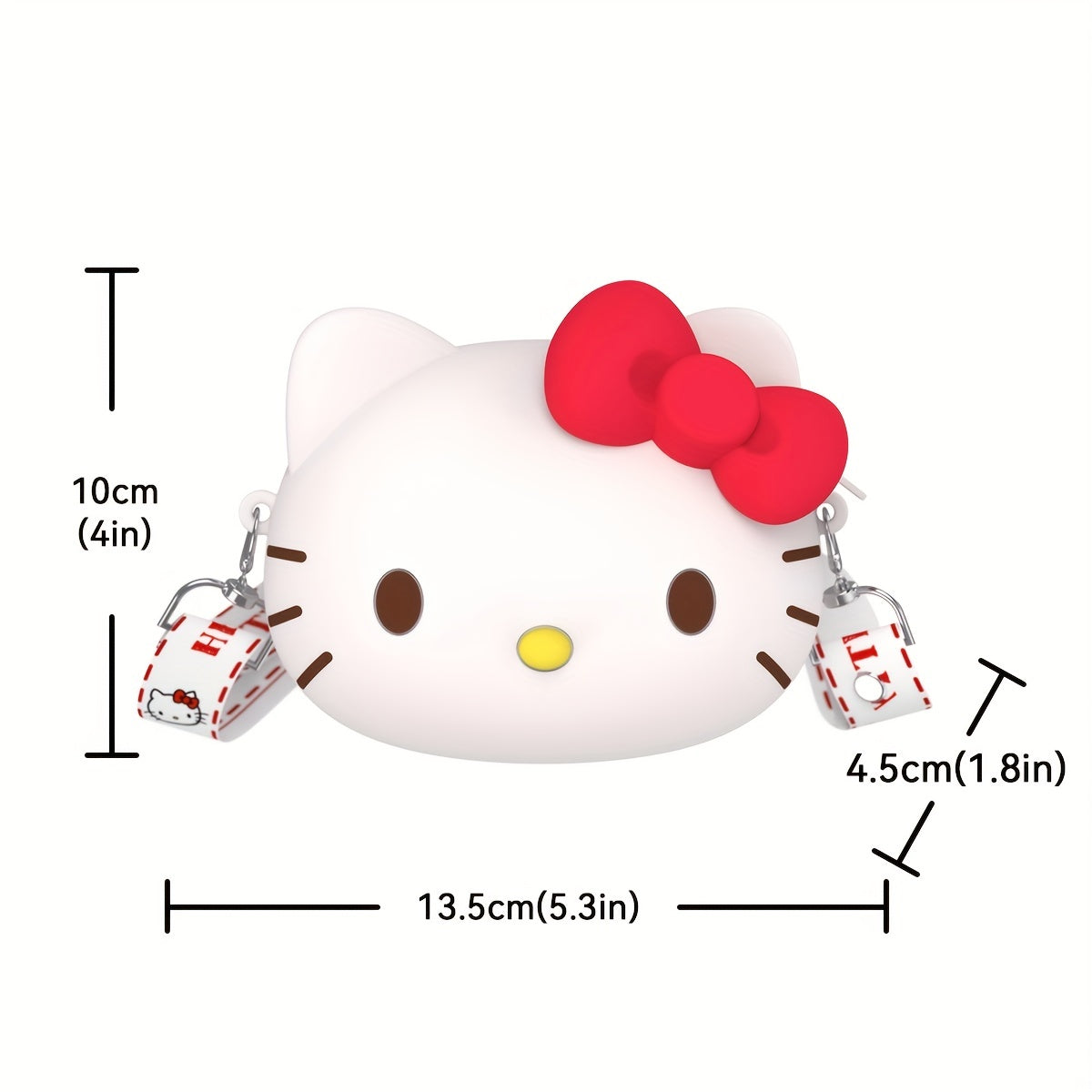 Kawaii Hello Kitty Silicone Crossbody Bag