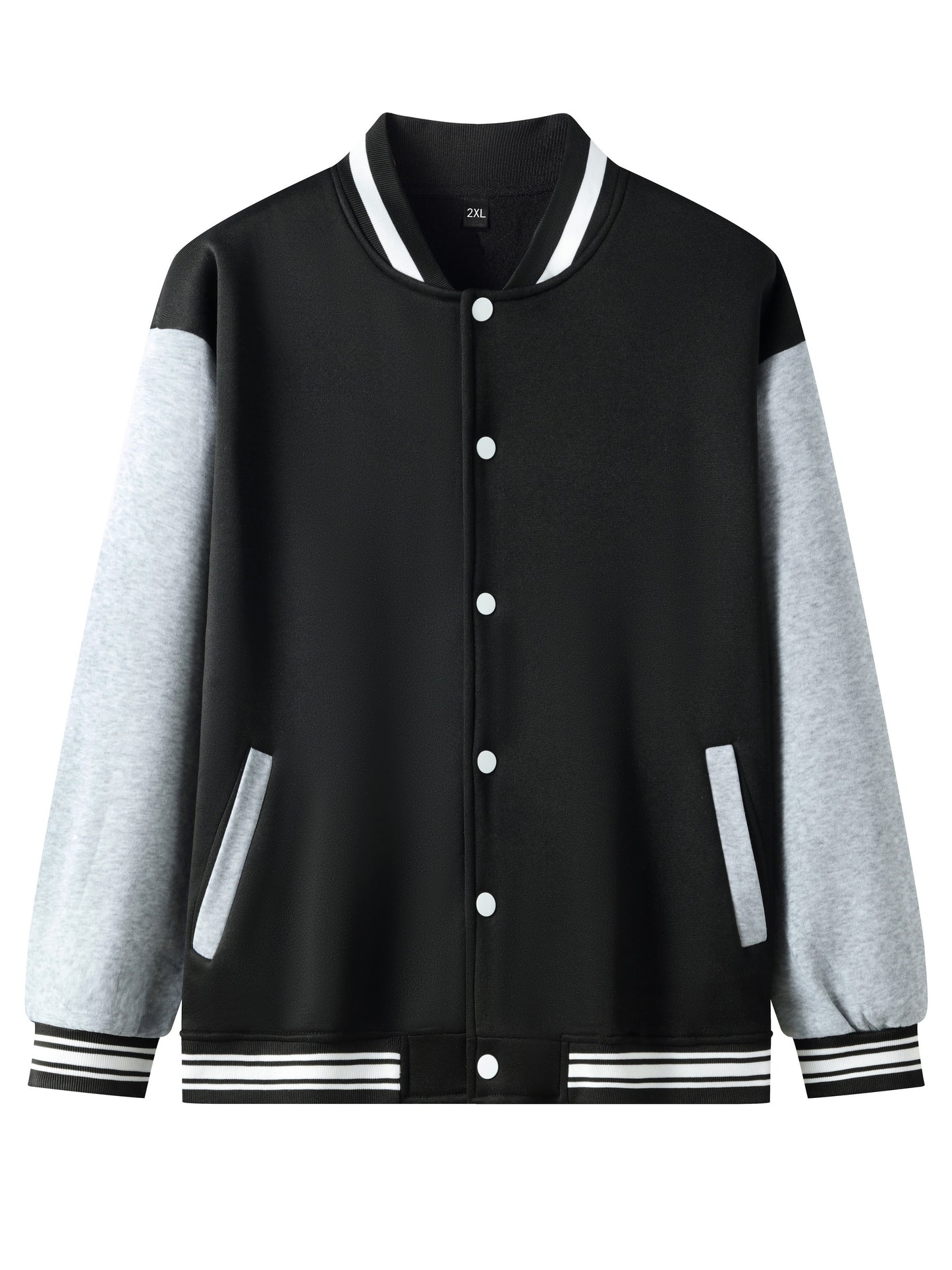 Men's Anime Embroidered Varsity Jacket