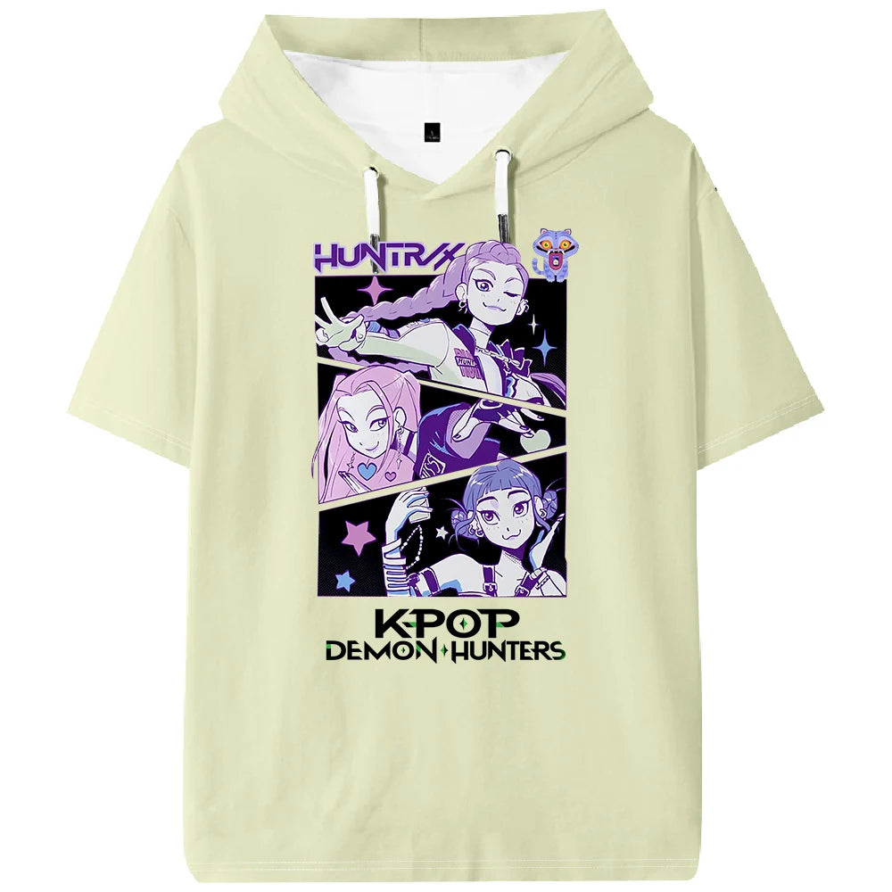 K-pop Demon Hunters Huntrix Hooded T-shirt