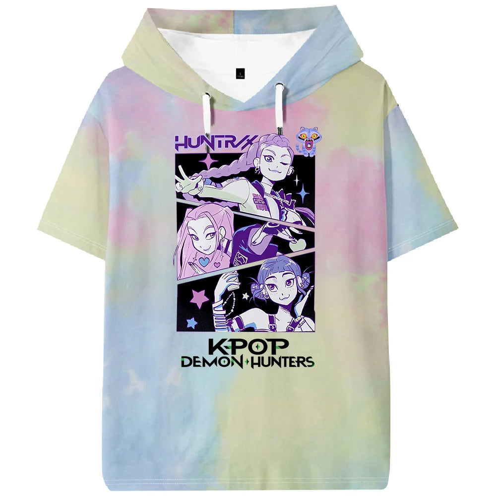 K-pop Demon Hunters Huntrix Hooded T-shirt