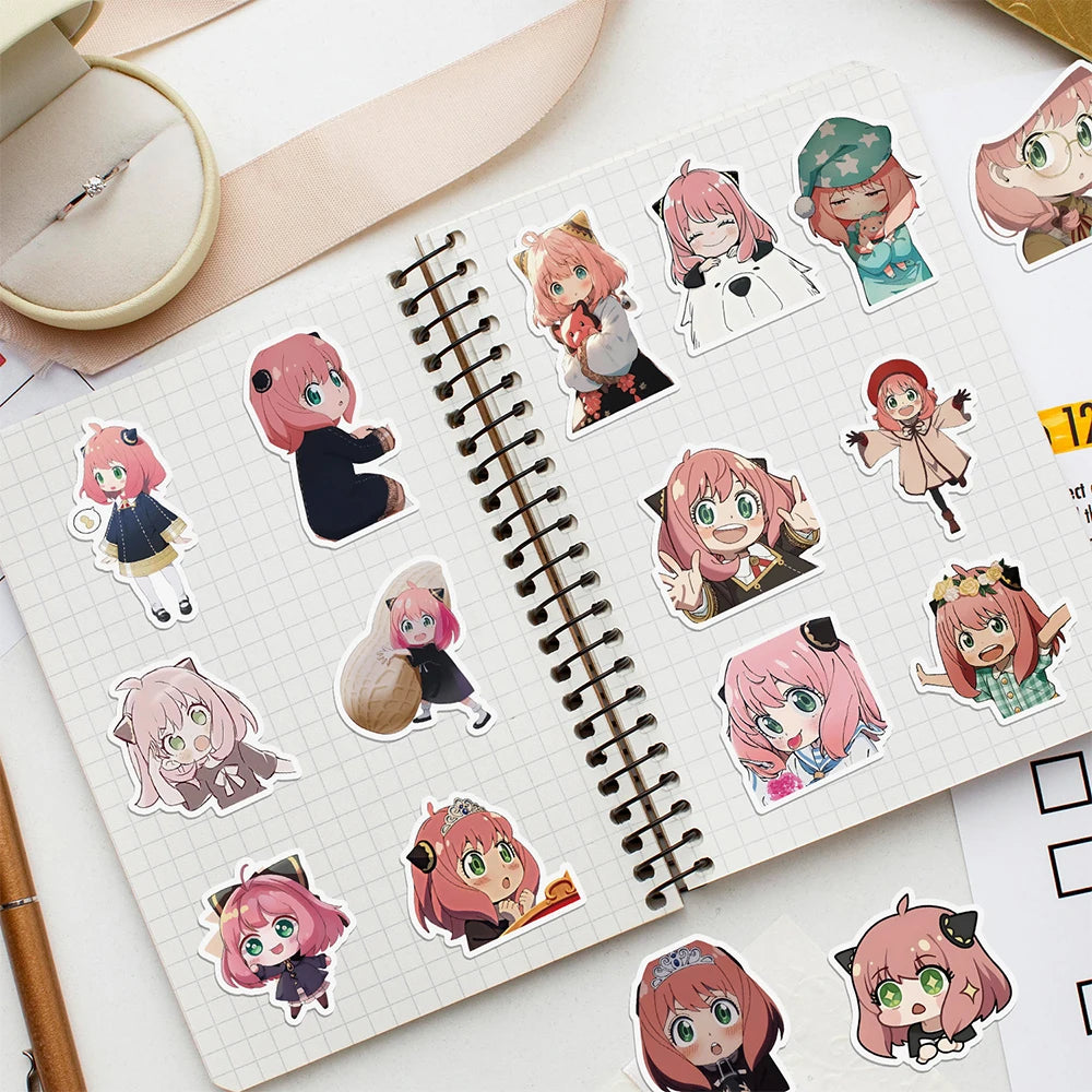 50pcs Anime Spy X Family Stickers