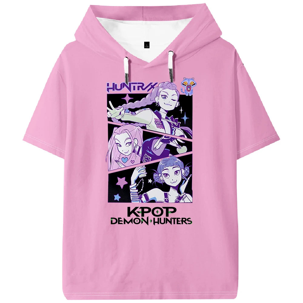 K-pop Demon Hunters Huntrix Hooded T-shirt