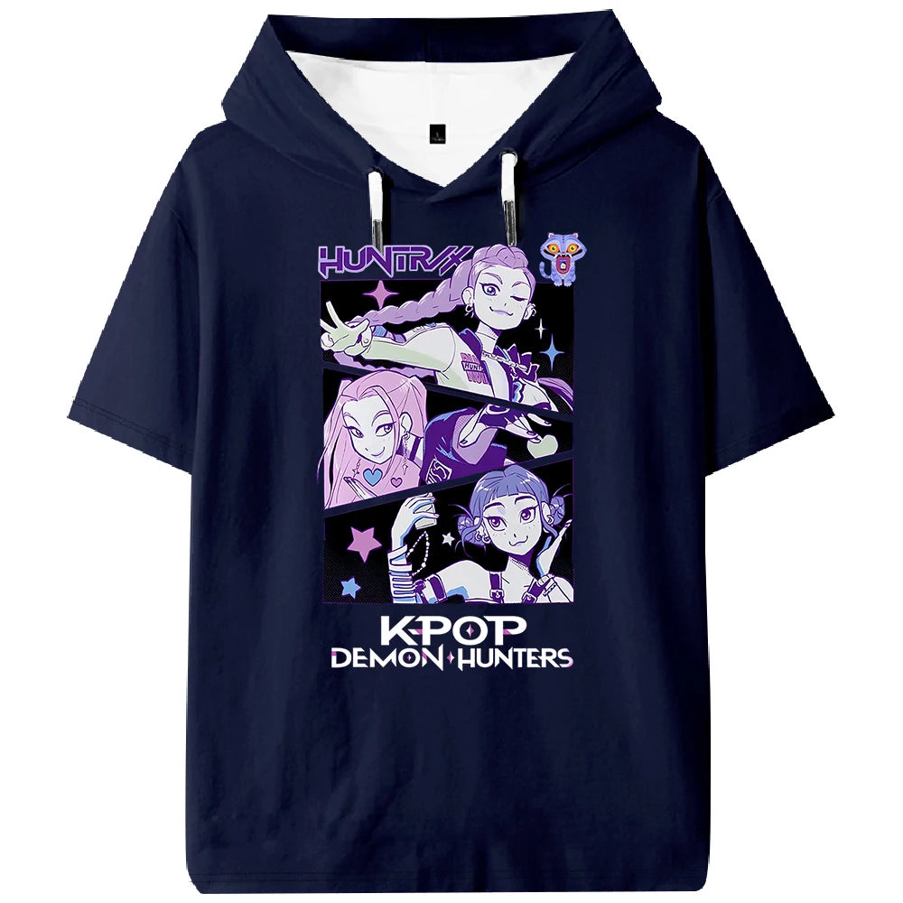 K-pop Demon Hunters Huntrix Hooded T-shirt