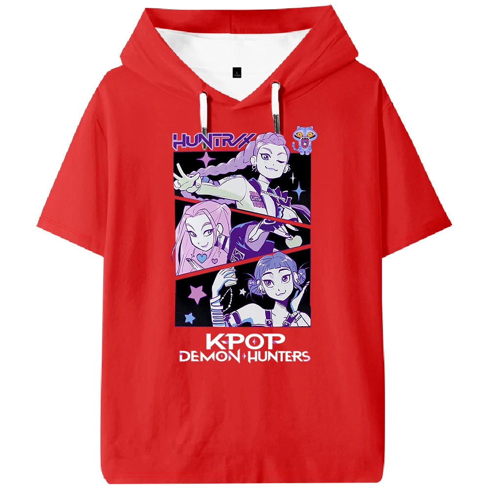 K-pop Demon Hunters Huntrix Hooded T-shirt