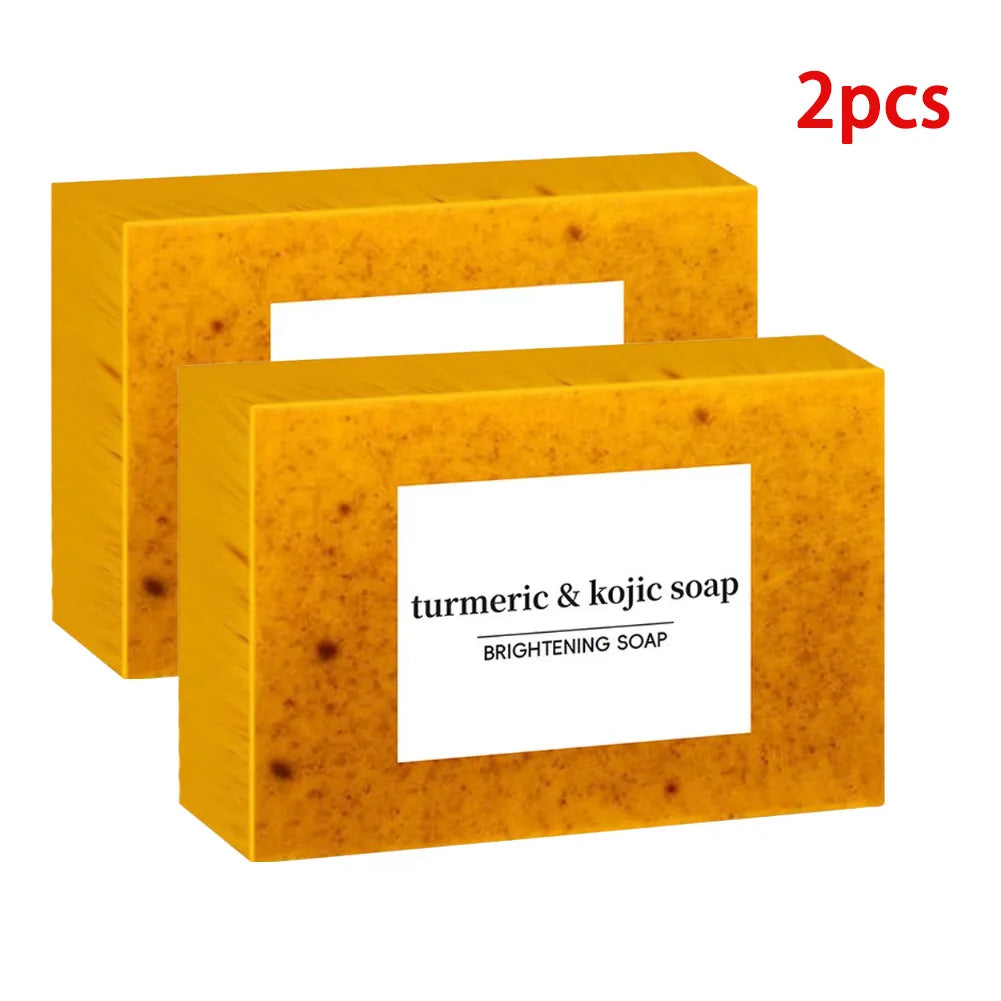 100g Turmeric Hand Made Lemon Kojic Acid Soap