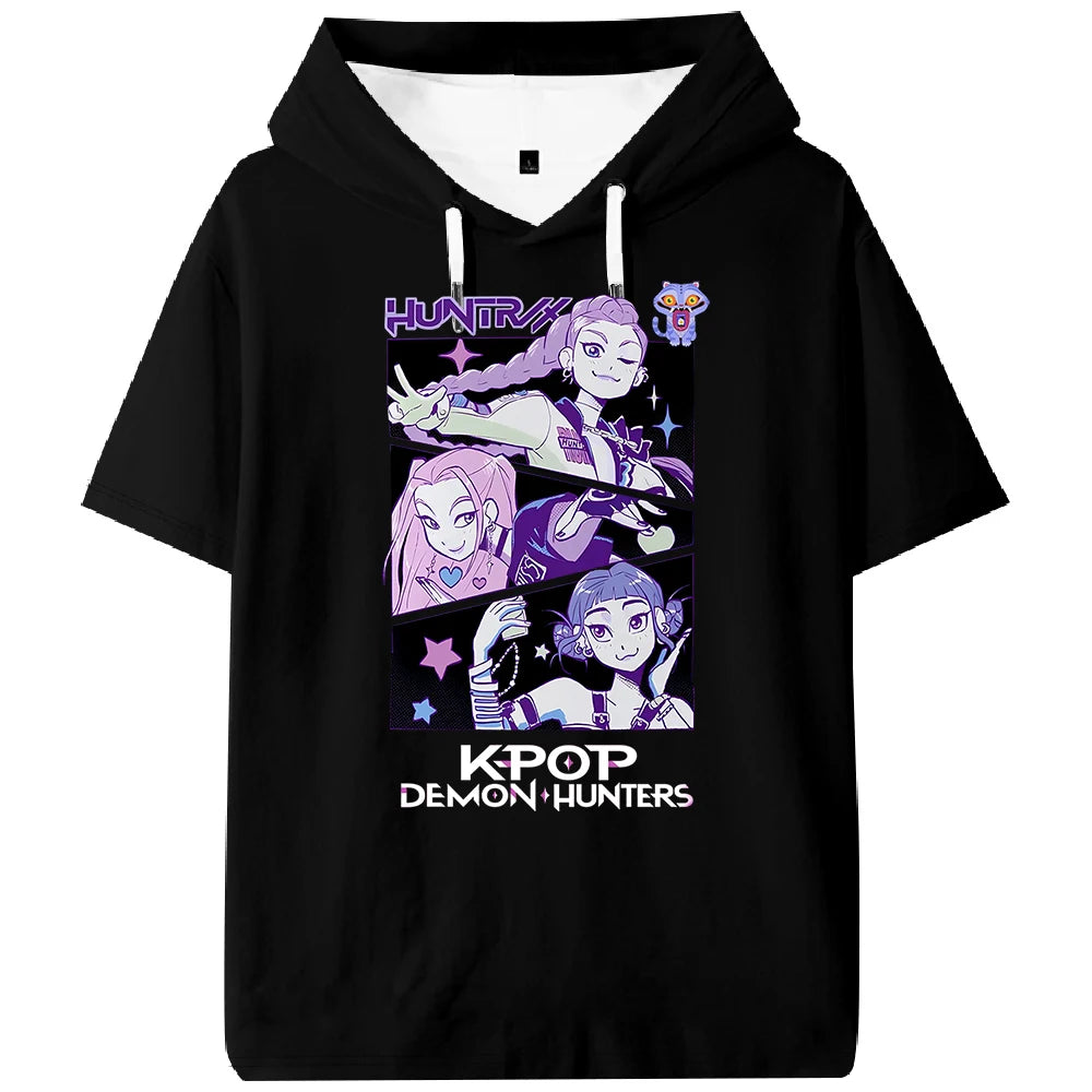 K-pop Demon Hunters Huntrix Hooded T-shirt