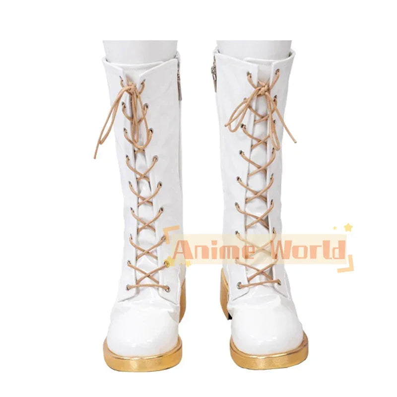 KPop Demon Hunters HUNTR/X Zoey Golden Dance Outfit Cosplay Boots