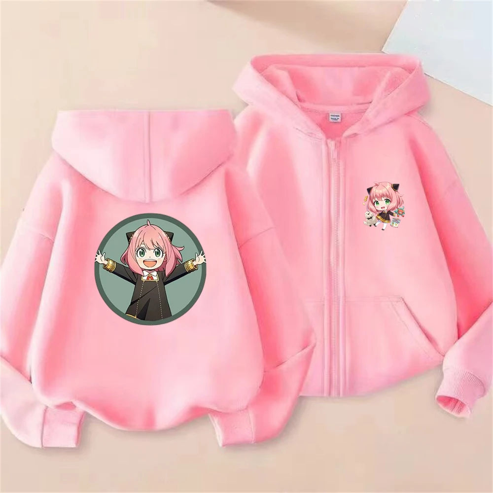 Anime Spy X Family Anya Children Hoodies