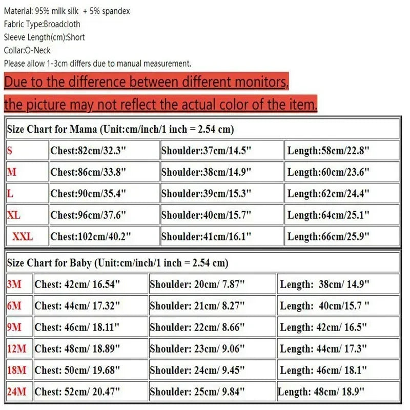 Mama Mini Rainbow Matching T-shirt Tops Baby Romper Bodysuit