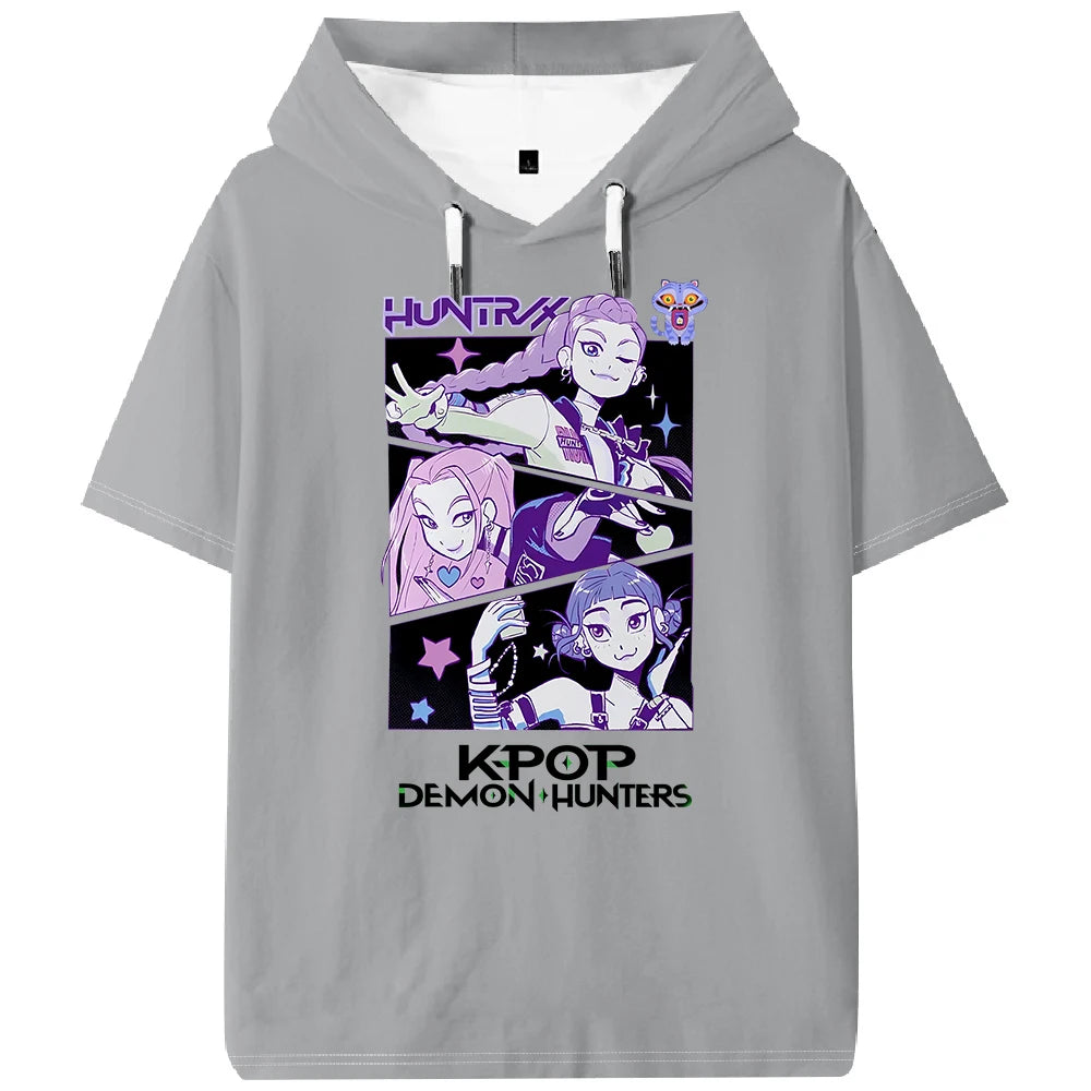 K-pop Demon Hunters Huntrix Hooded T-shirt