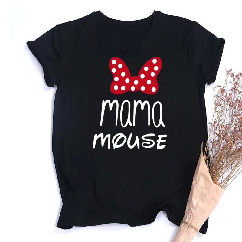 Mama Mouse & Mimi Mouse Print Family Matching Outfit