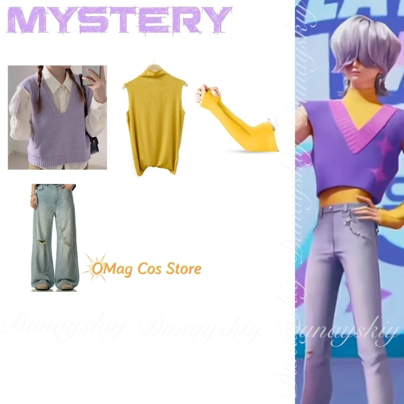 KPop Demon Hunters Movie Mystery Cosplay Costume Set