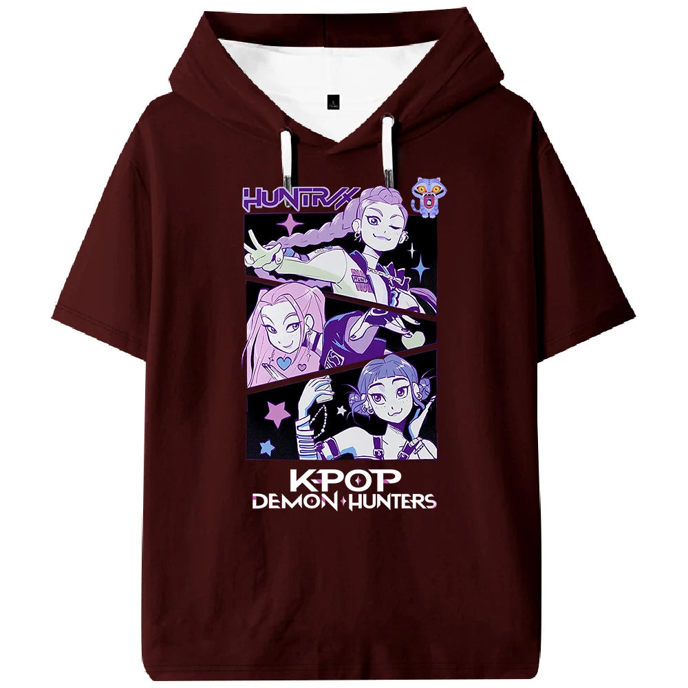 K-pop Demon Hunters Huntrix Hooded T-shirt