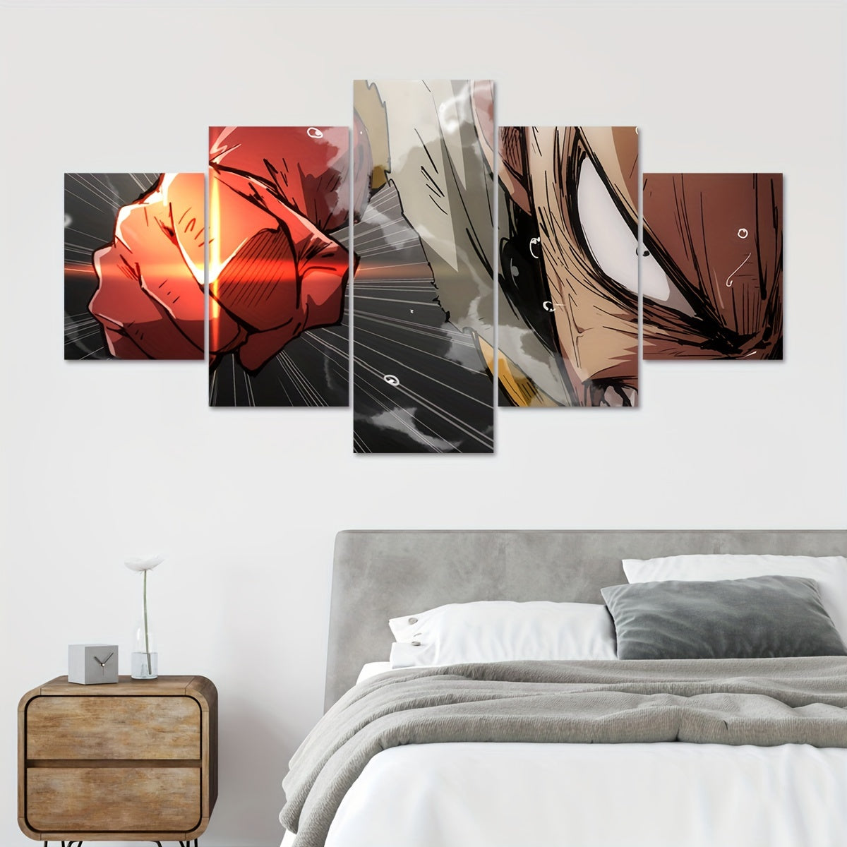 5-Piece Anime Canvas Poster