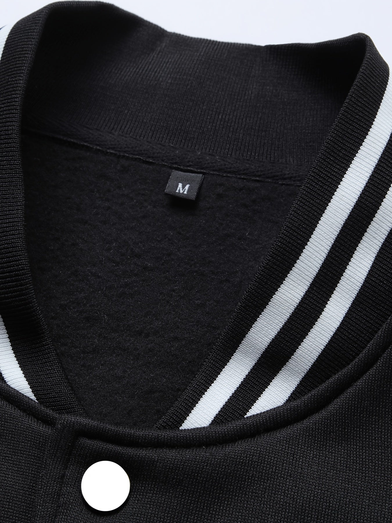 Men's Anime Embroidered Varsity Jacket