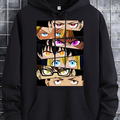 Anime Hoodie - Long Sleeve, Cozy Pullover with Round Neck