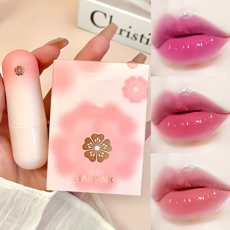 Vibrant Petal Jelly Lipstick - Tinted Lip Balm with Temperature Change