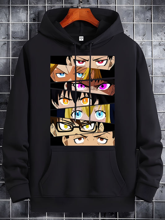 Anime Hoodie - Long Sleeve, Cozy Pullover with Round Neck
