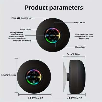 High Quality Speaker, Portable Wireless Speaker with Suction Cup