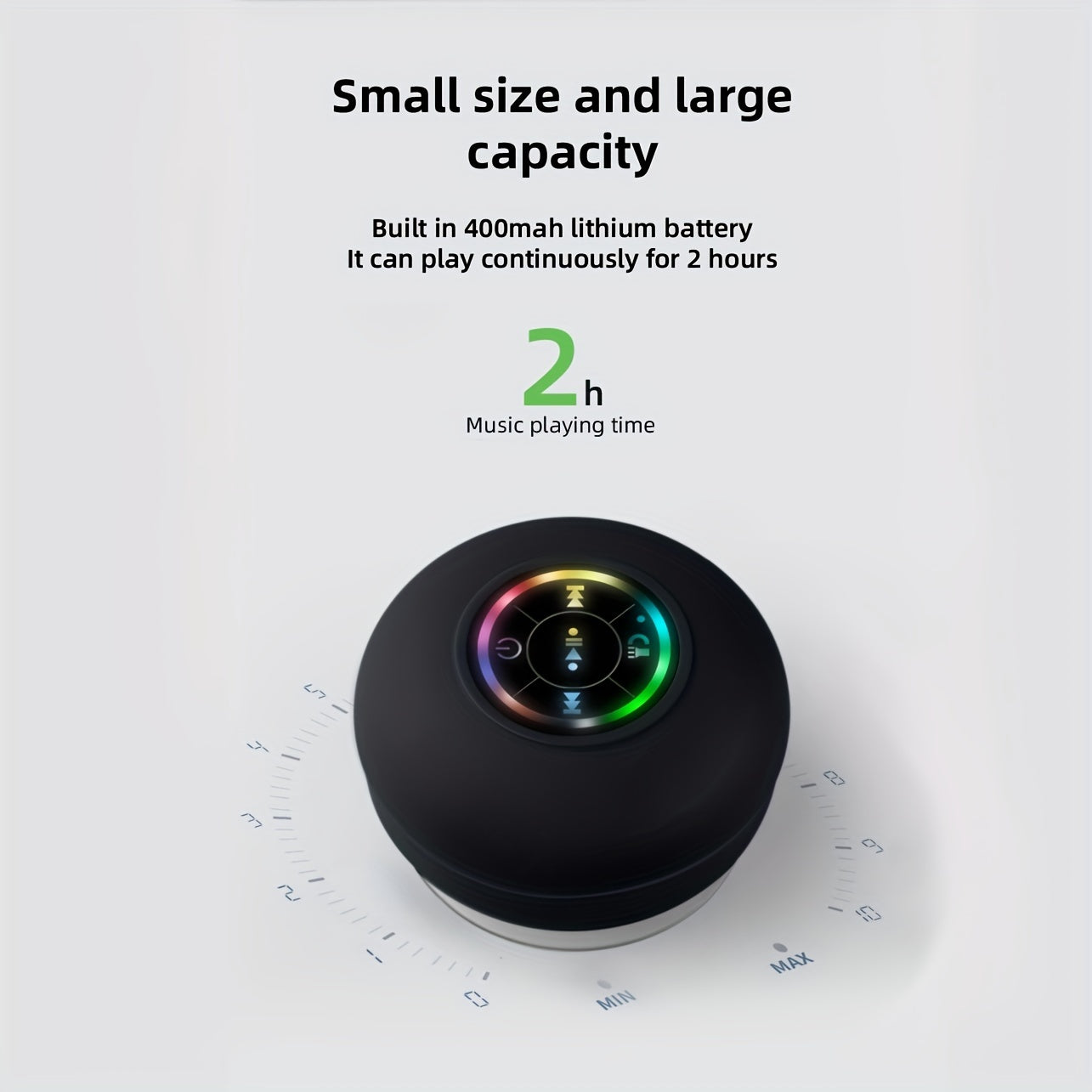 High Quality Speaker, Portable Wireless Speaker with Suction Cup