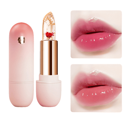 Vibrant Petal Jelly Lipstick - Tinted Lip Balm with Temperature Change