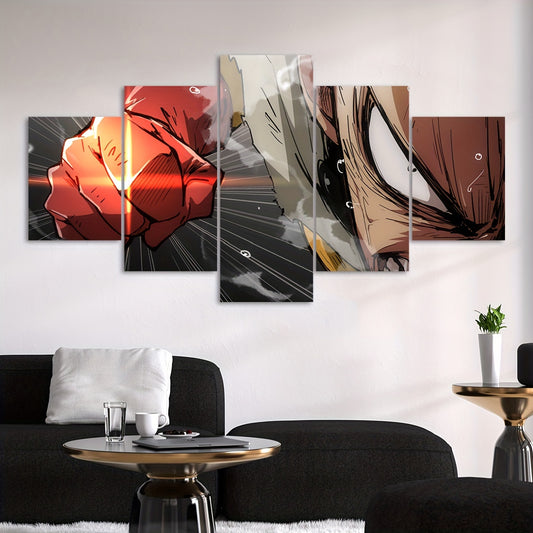 5-Piece Anime Canvas Poster
