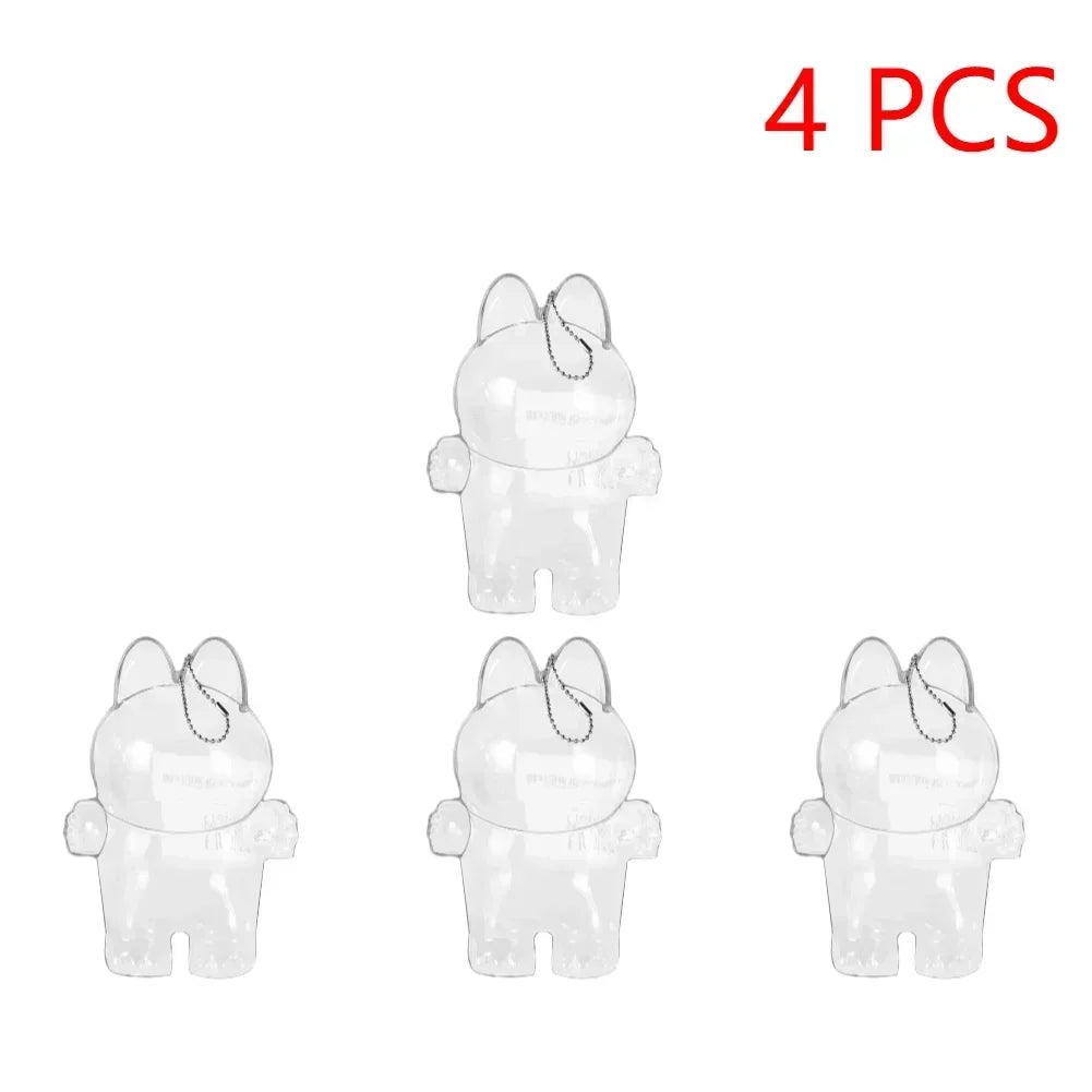 Global Hot! Transparent Dustproof Box for Labubu Dolls - Storage Case