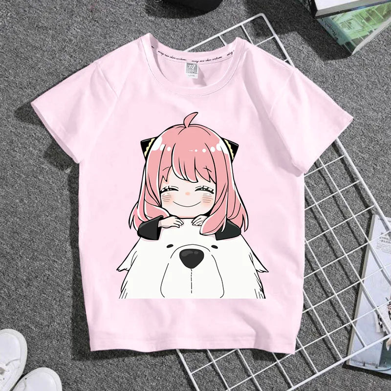 Anime Spy X Family Anya Kids Shirts