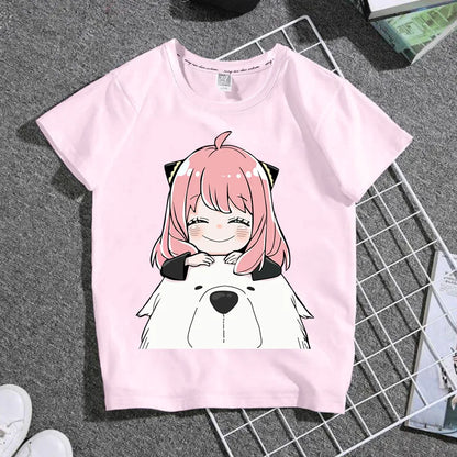 Anime Spy X Family Anya Kids Shirts