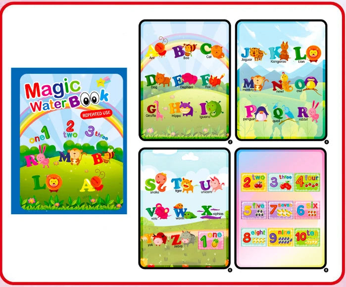 NEW Kids Magic Water Drawing Coloring Books