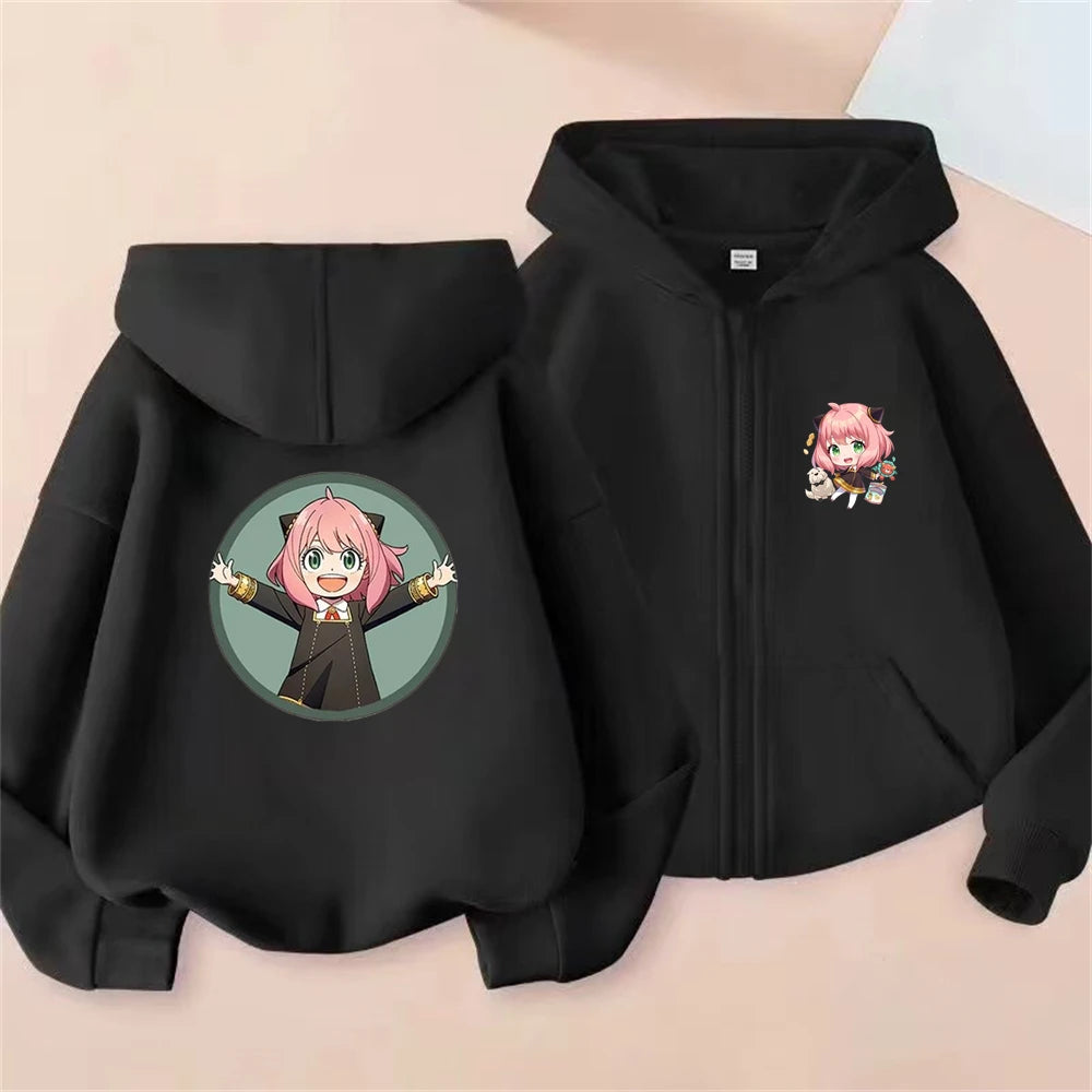 Anime Spy X Family Anya Children Hoodies