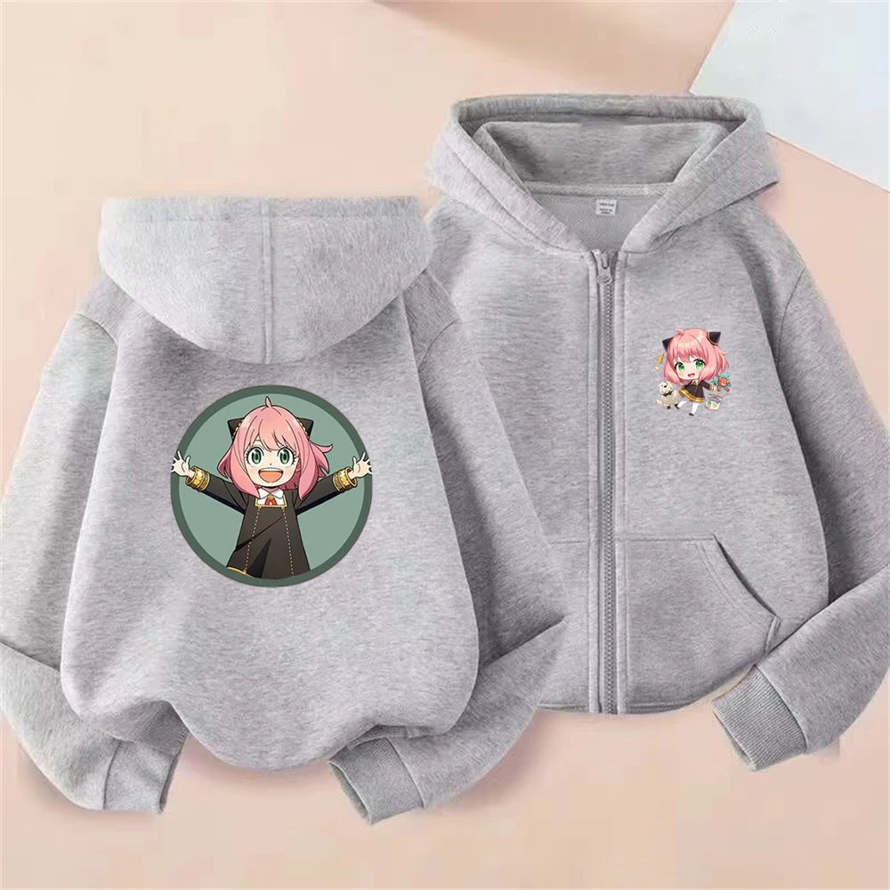 Anime Spy X Family Anya Children Hoodies