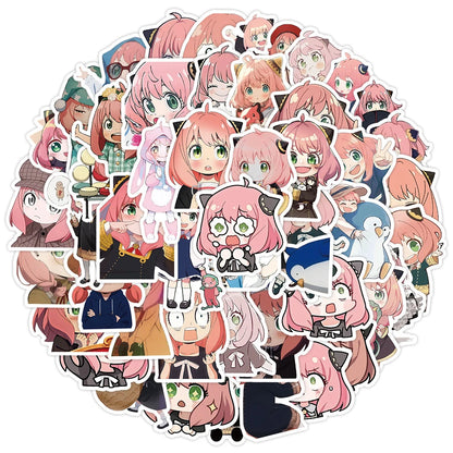50pcs Anime Spy X Family Stickers