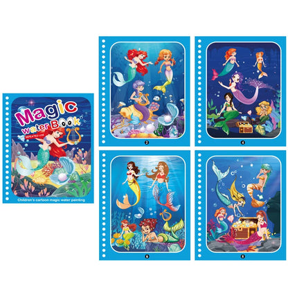 NEW Kids Magic Water Drawing Coloring Books
