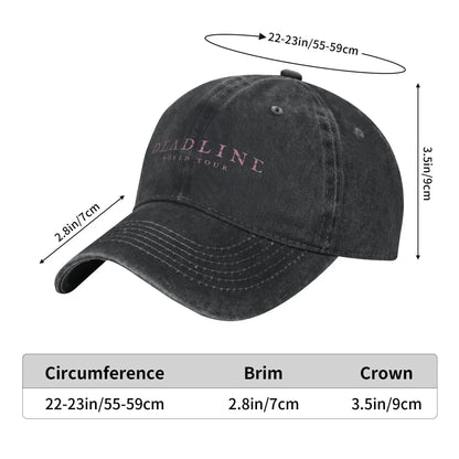 Blackpink Deadline World Tour 2025 Printed Caps