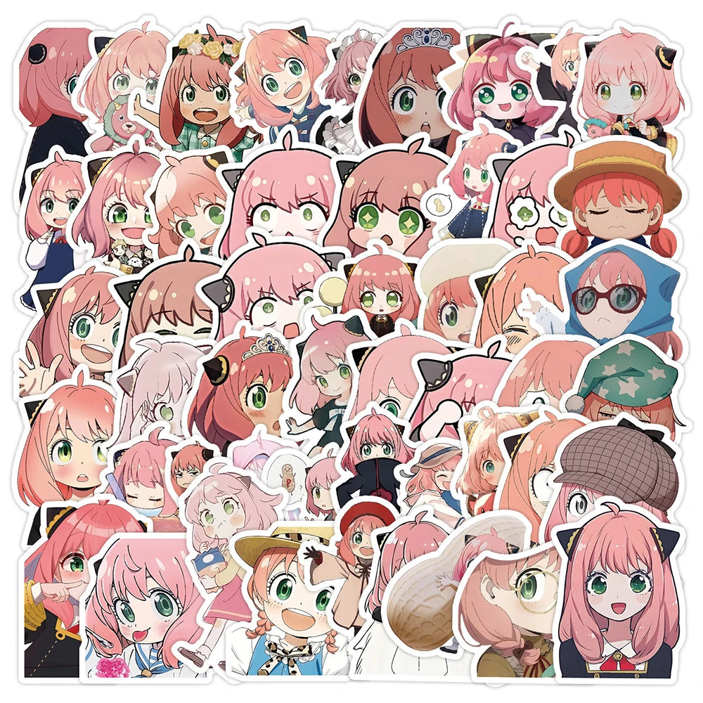 50pcs Anime Spy X Family Stickers