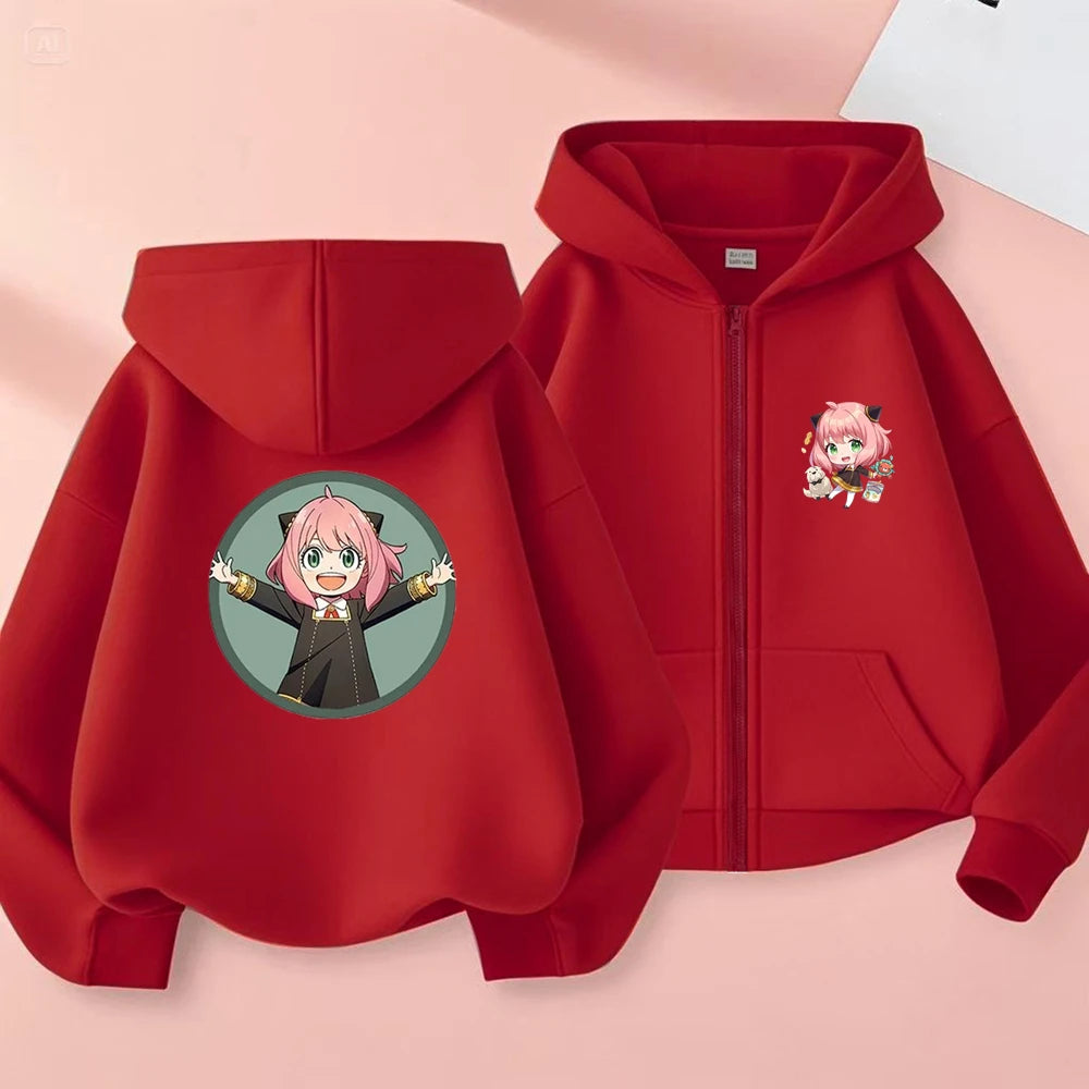 Anime Spy X Family Anya Children Hoodies