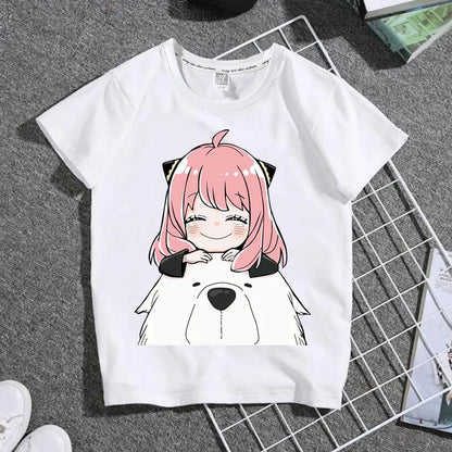 Anime Spy X Family Anya Kids Shirts