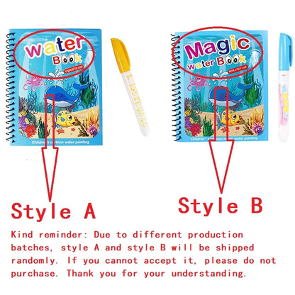 NEW Kids Magic Water Drawing Coloring Books