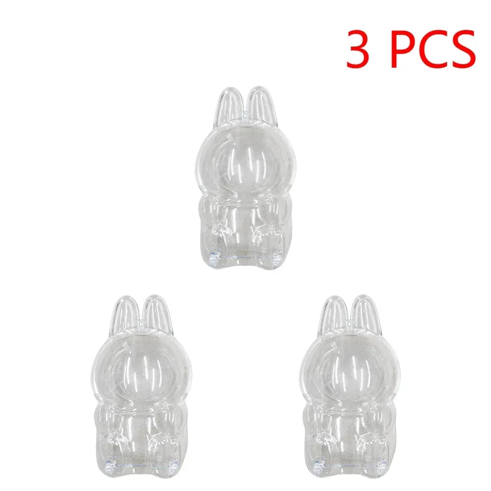 Global Hot! Transparent Dustproof Box for Labubu Dolls - Storage Case