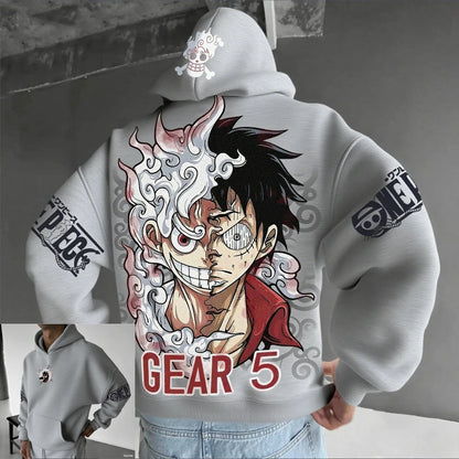 One Piece Luffy Gear 5 Anime Hoodies