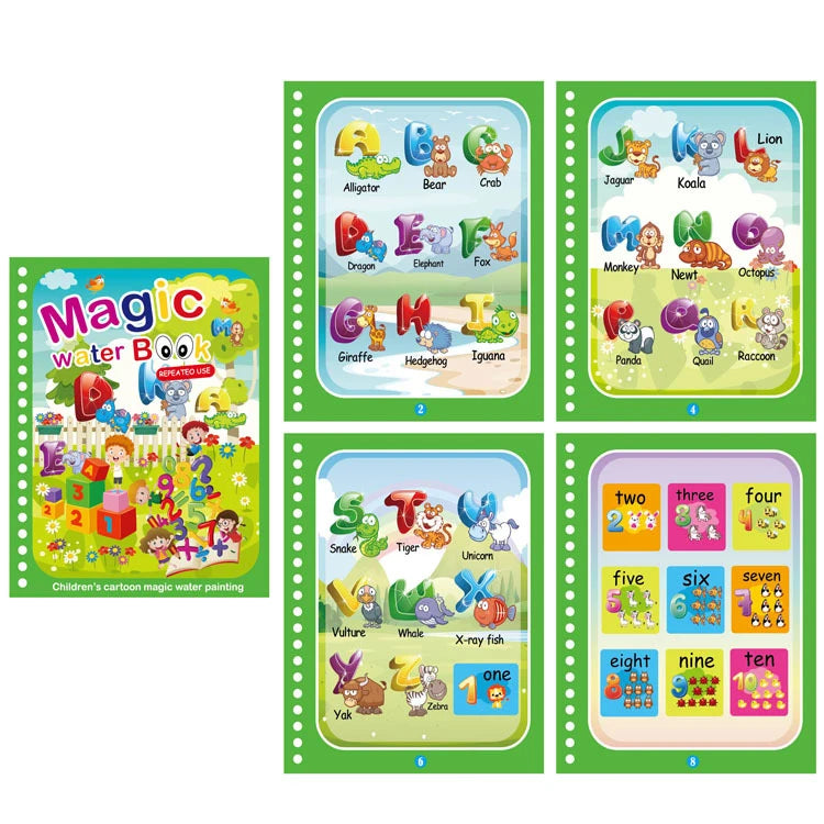 NEW Kids Magic Water Drawing Coloring Books