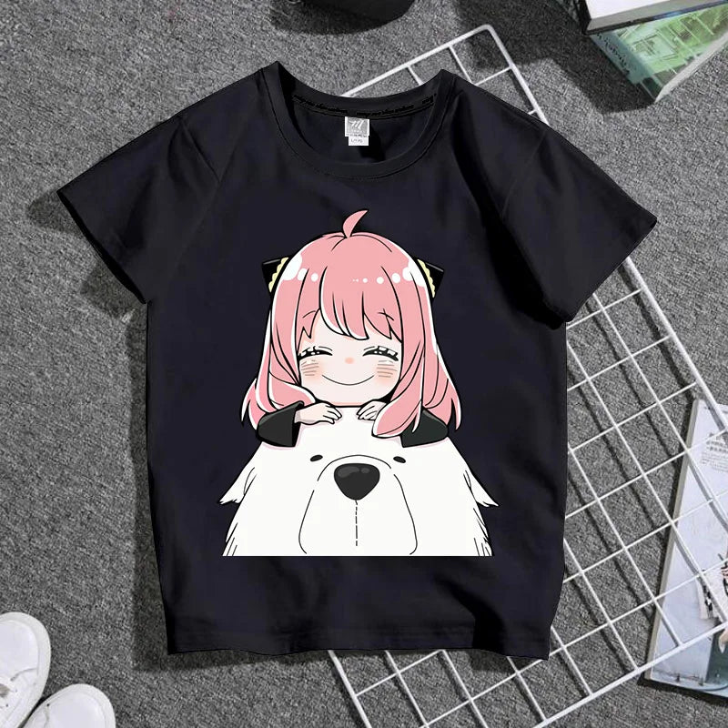 Anime Spy X Family Anya Kids Shirts