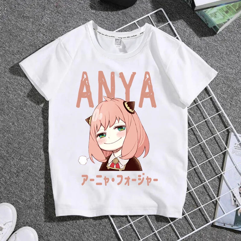 Anime Spy X Family Anya Kids Shirts