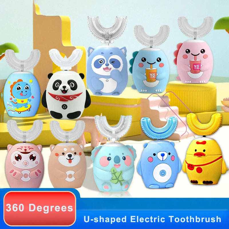 360° Sonic U Shape Electric Toothbrush U Shape Rechargeable Children
