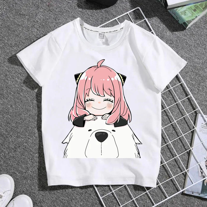 Anime Spy X Family Anya Kids Shirts