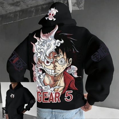 One Piece Luffy Gear 5 Anime Hoodies